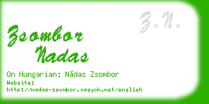 zsombor nadas business card
